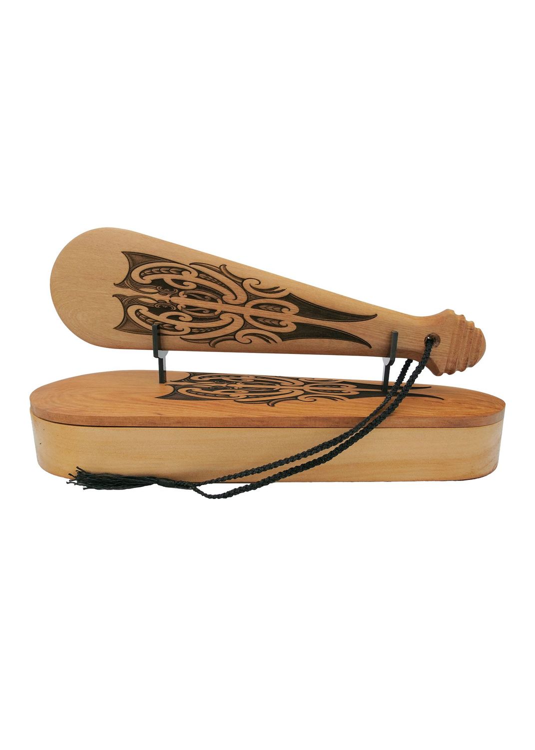 Moko Pounamu Wakahuia/Patu Box Set (Treasure box) Rimu - Akeake