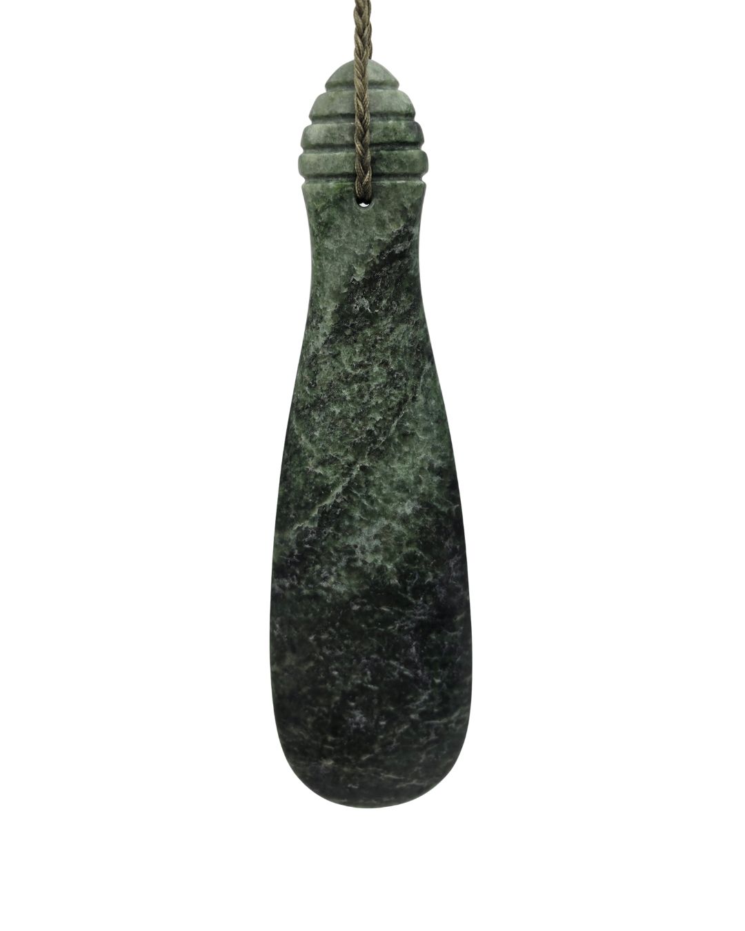 Moko Pounamu Mere NZ Genuine Kawakawa Greenstone - Karaka Moko Pounamu Mere NZ Genuine Kawakawa Greenstone - Karaka