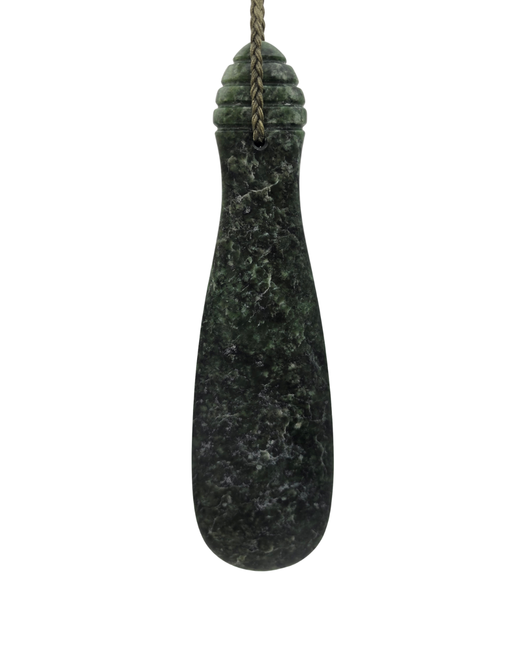 Moko Pounamu Mere NZ Genuine Kawakawa Greenstone - Karaka