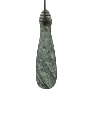 Moko Pounamu Hei Mere NZ Genuine Kokopu Greenstone - Kokako Moko Pounamu Hei Mere NZ Genuine Kokopu Greenstone - Kokako