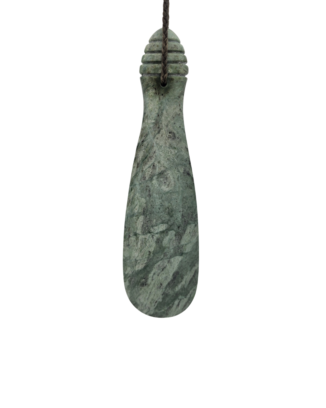 Moko Pounamu Hei Mere NZ Genuine Kokopu Greenstone - Kokako