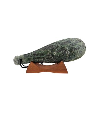 Moko Pounamu Mere NZ Genuine Auhunga Pounamu - Karearea Moko Pounamu Mere NZ Genuine Auhunga Pounamu - Karearea