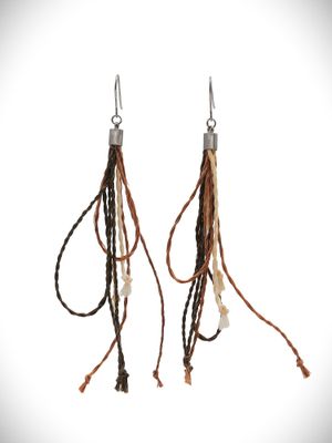 Moko Pounamu NZ Genuine Muka Earrings - Te Toro Moko Pounamu NZ Genuine Muka Earrings - Te Toro
