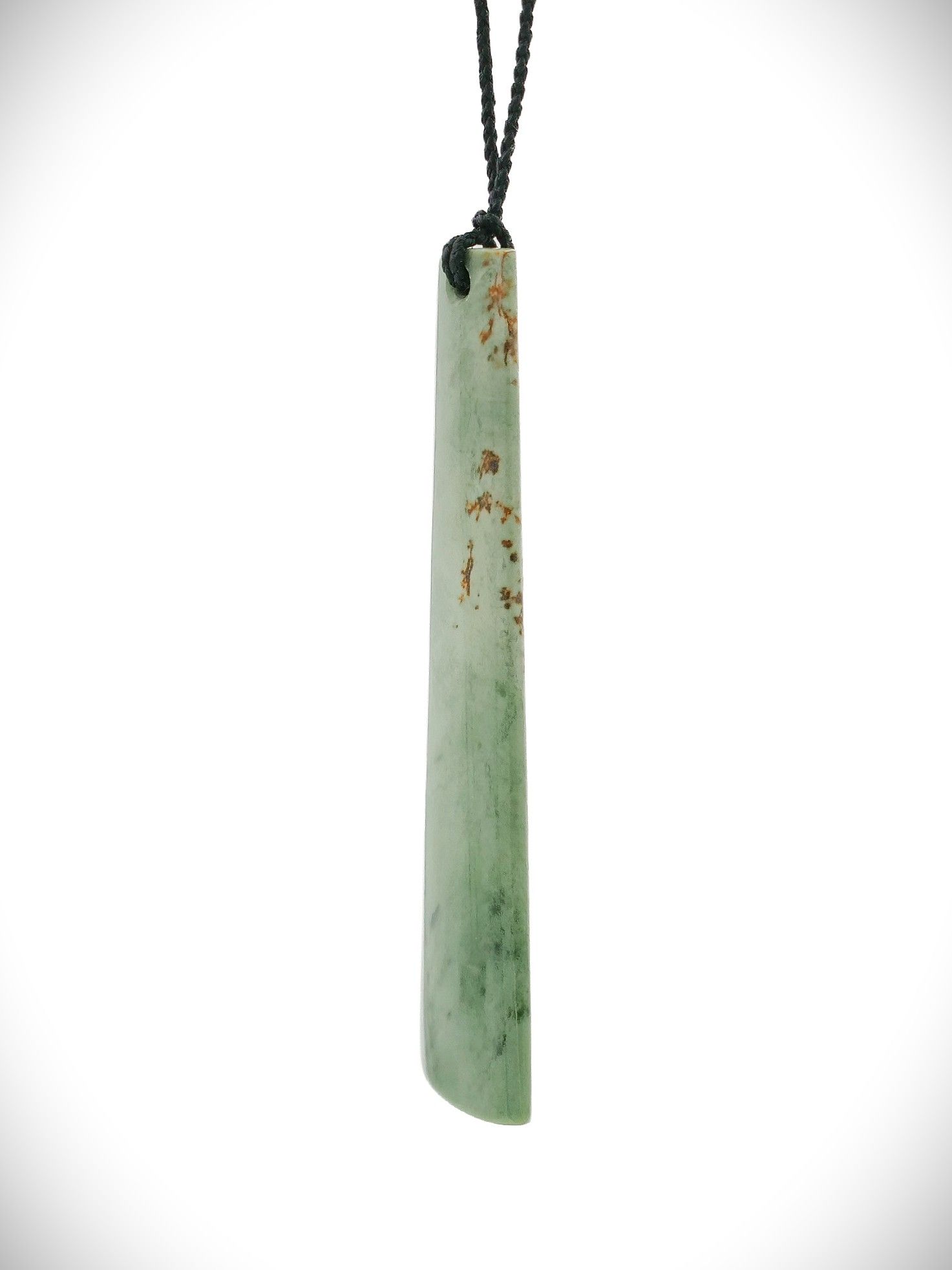 Moko Pounamu Kuru NZ Genuine Auhunga Kokopu Greenstone - Kotuku