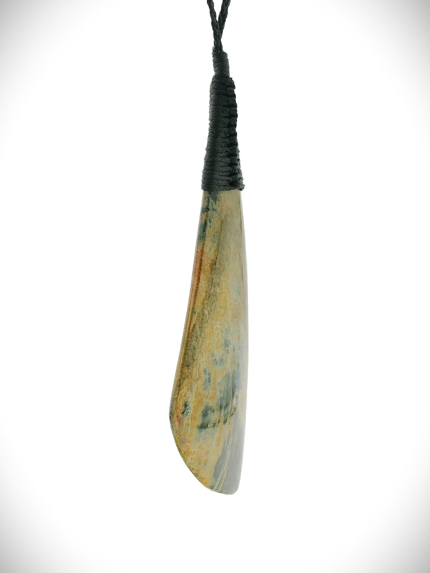 Moko Pounamu Roimata NZ Genuine Raukaraka Greenstone - Onepoto
