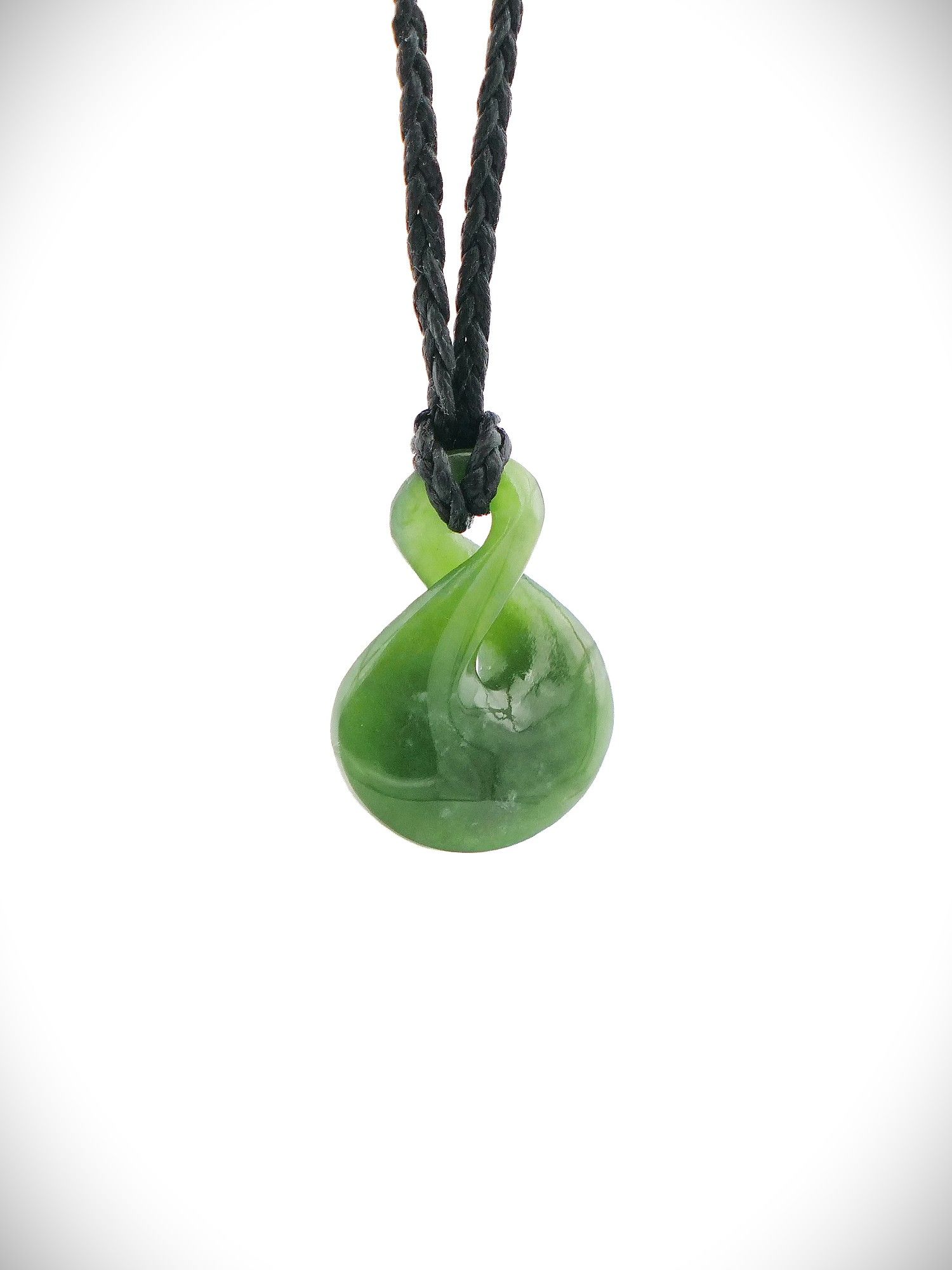 Moko Pounamu Pikorua (Twist) NZ Genuine Kahurangi Greenstone - Aranga