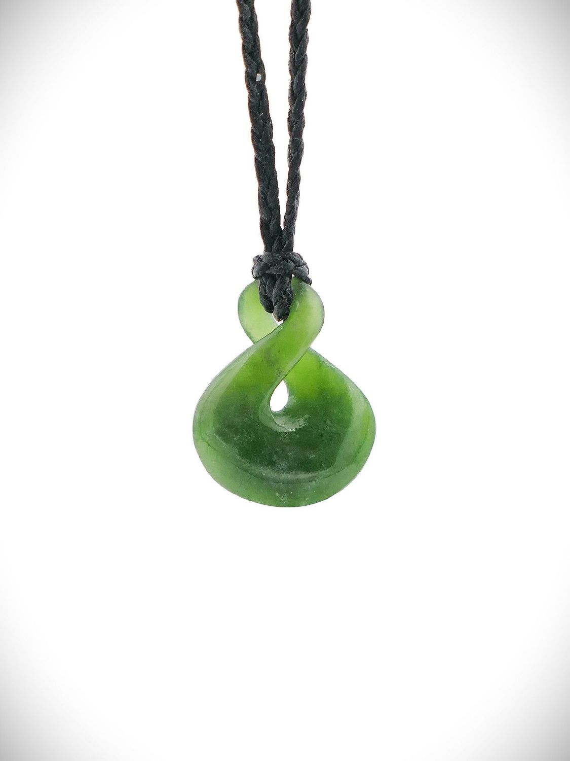 Moko Pounamu Pikorua (Twist) NZ Genuine Kahurangi Greenstone - Aranga