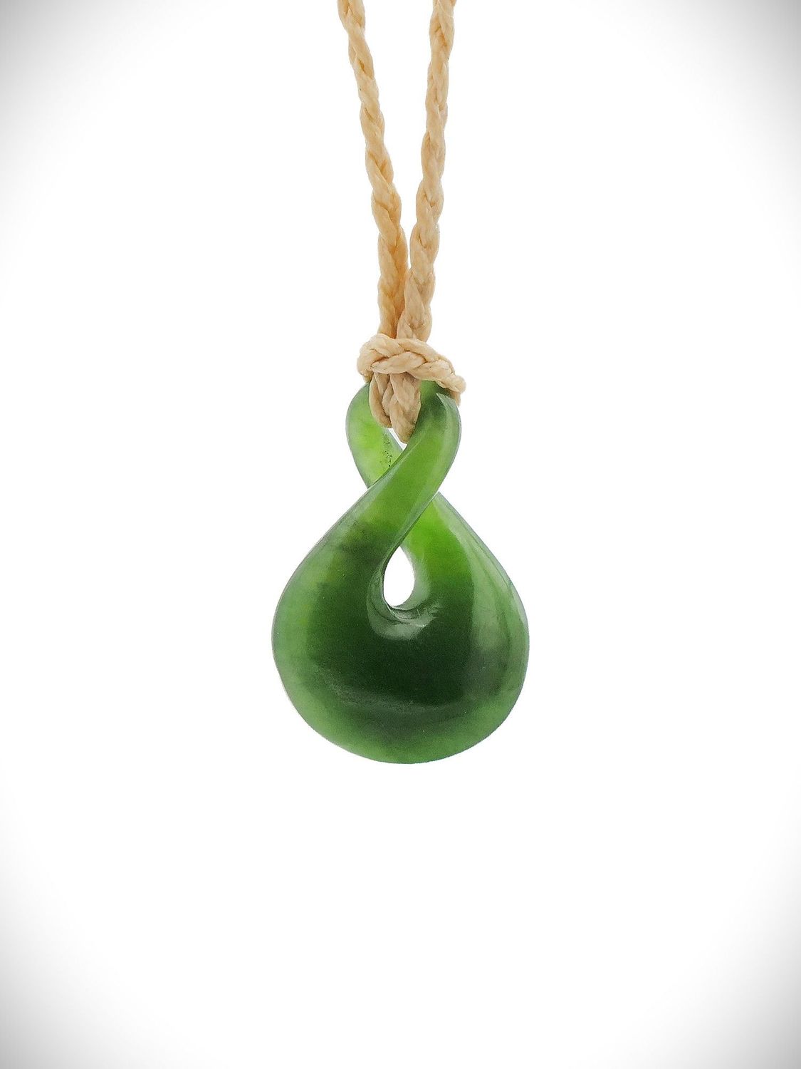 Moko Pounamu Pikorua (Twist) NZ Genuine Kahurangi Greenstone - Kauroa Moko Pounamu Pikorua (Twist) NZ Genuine Kahurangi Greenstone - Kauroa