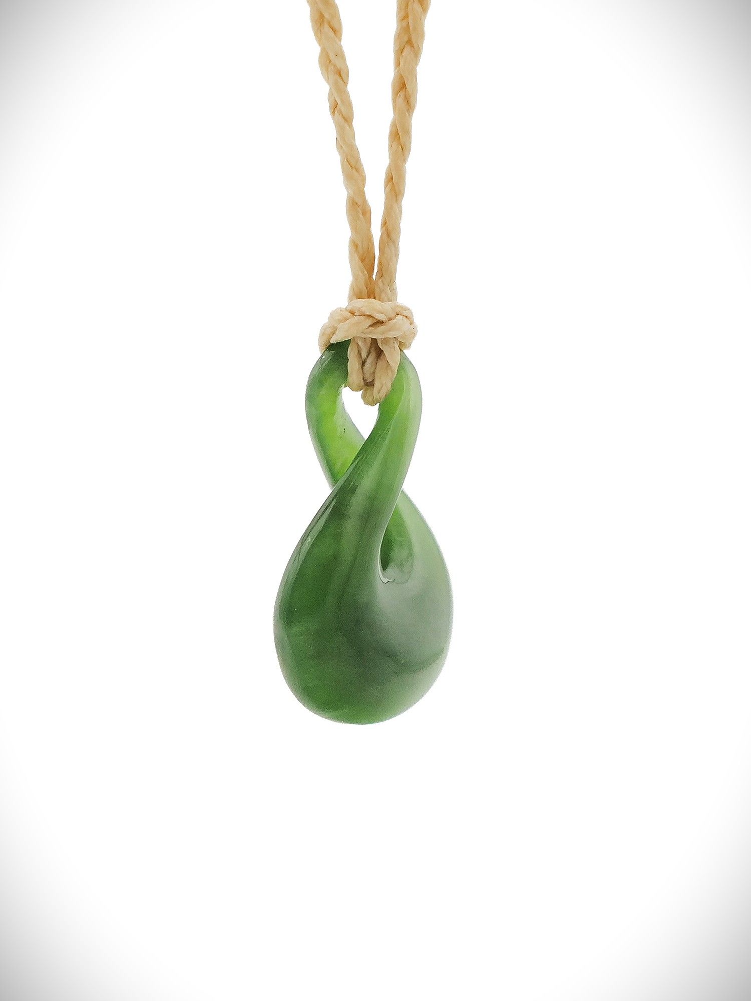 Moko Pounamu Pikorua (Twist) NZ Genuine Kahurangi Greenstone - Kauroa