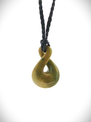 Moko Pounamu Pikorua (Twist) NZ Genuine Raukaraka Greenstone - Okete