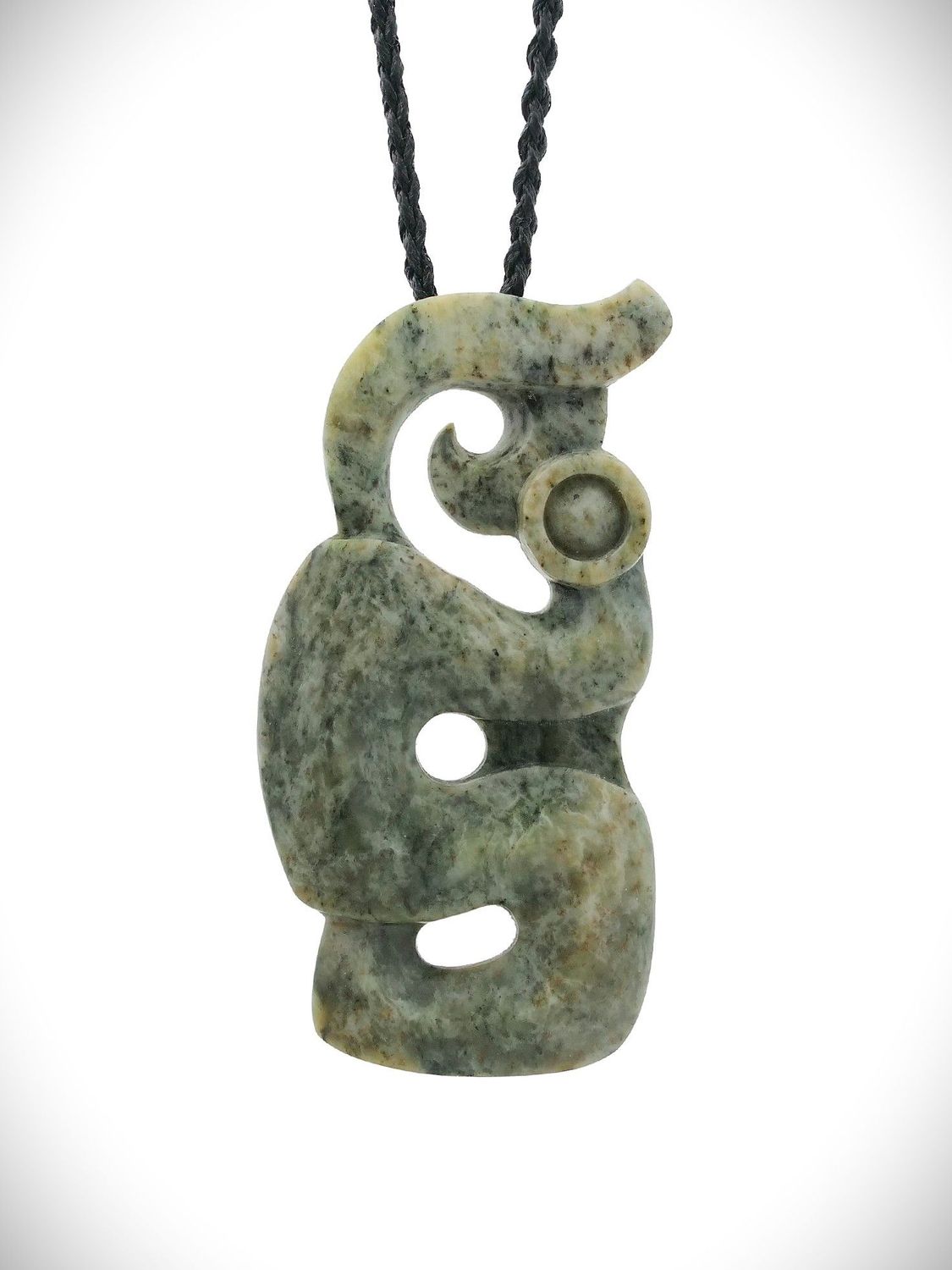 Moko Pounamu Manaia NZ Genuine Nelson Jade Te Tau Ihu Greenstone - Pirongia Moko Pounamu Manaia NZ Genuine Nelson Jade Te Tau Ihu Greenstone - Pirongia