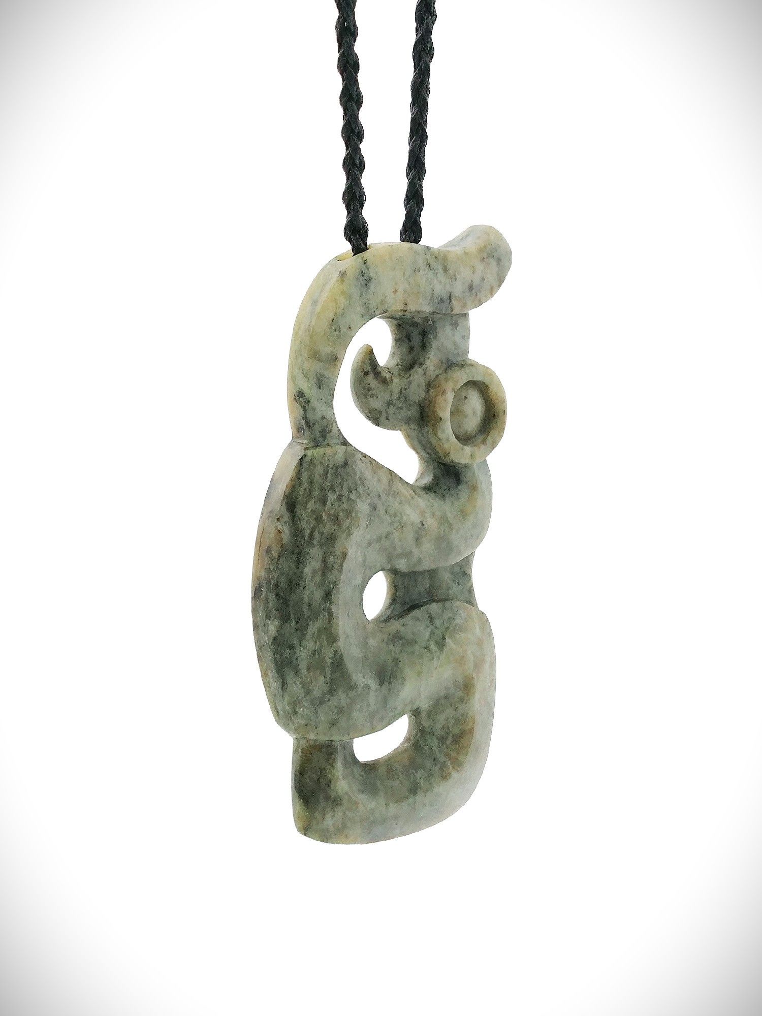 Moko Pounamu Manaia NZ Genuine Nelson Jade Te Tau Ihu Greenstone - Pirongia