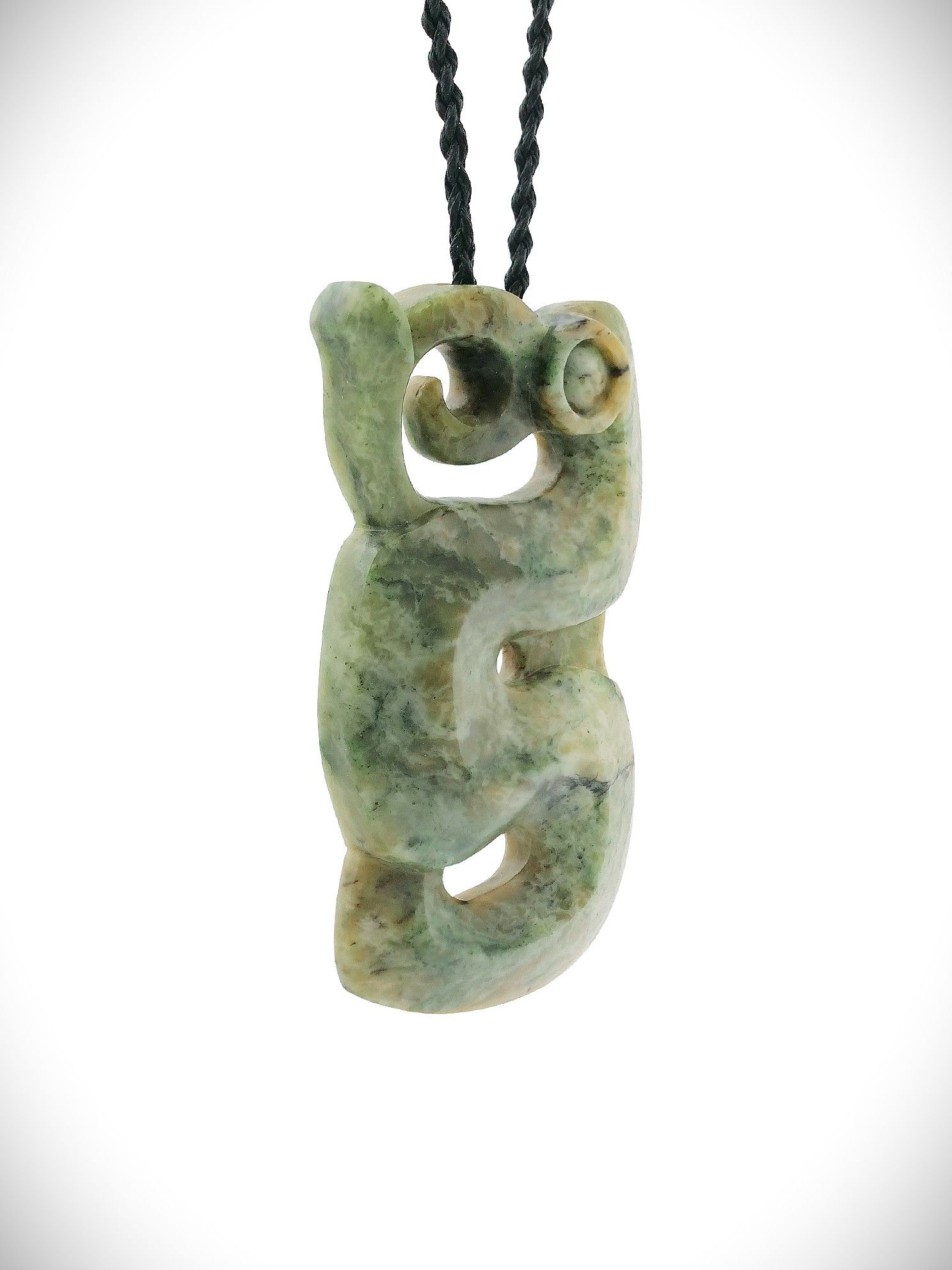 Moko Pounamu Manaia NZ Genuine Nelson Jade Te Tau Ihu Greenstone - Takerehaka