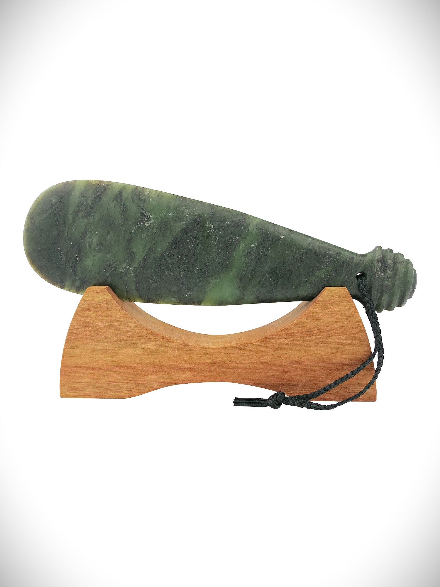 Moko Pounamu Mere NZ Genuine Totoweka Pounamu - Tutehuarewa