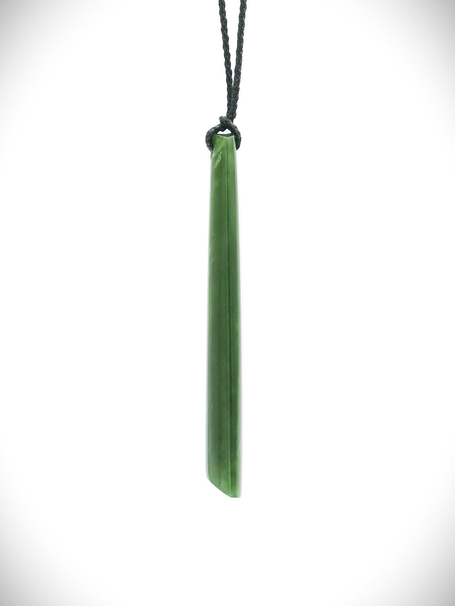 Moko Pounamu Toki Genuine NZ Kawakawa Greenstone - Ngutunui