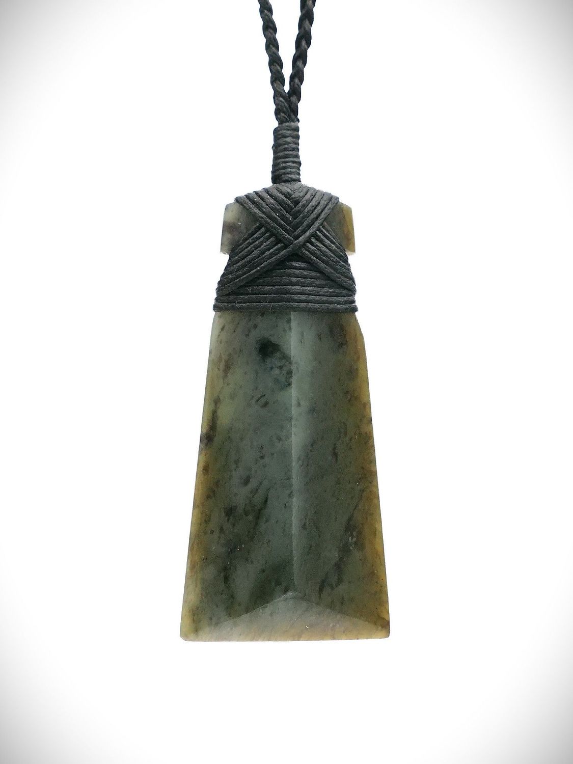 Moko Pounamu Toki NZ Genuine Vulcanised Te Tau Ihu (Nelson) Greenstone - Tikotatahi