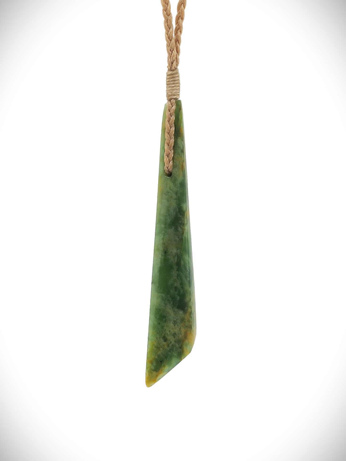 Moko Pounamu Toki NZ Genuine Kahurangi Flower Greenstone - Muritai