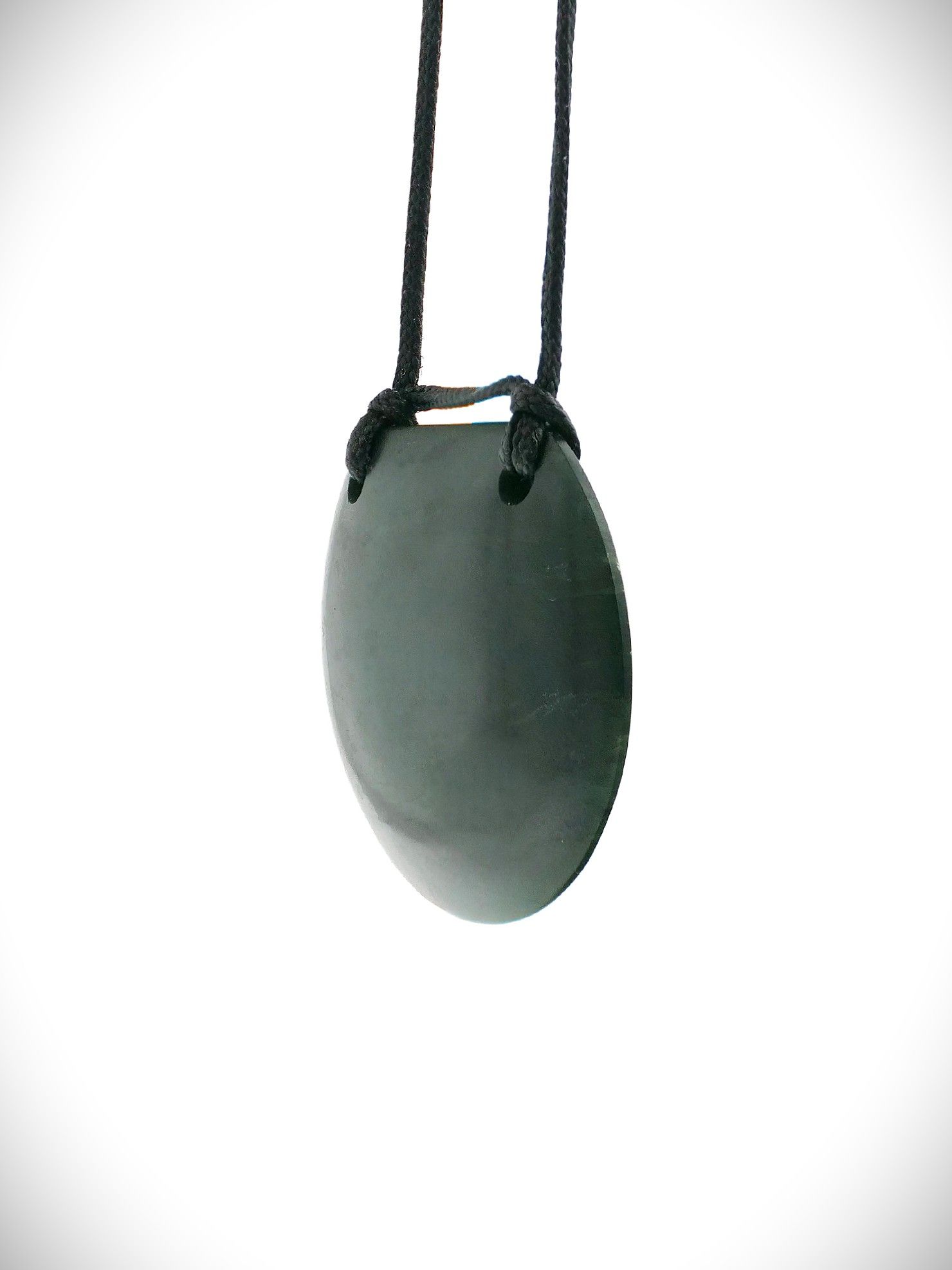 Moko Pounamu Kouma (Breastplate) NZ Genuine Kawakawa Greenstone - Omawete