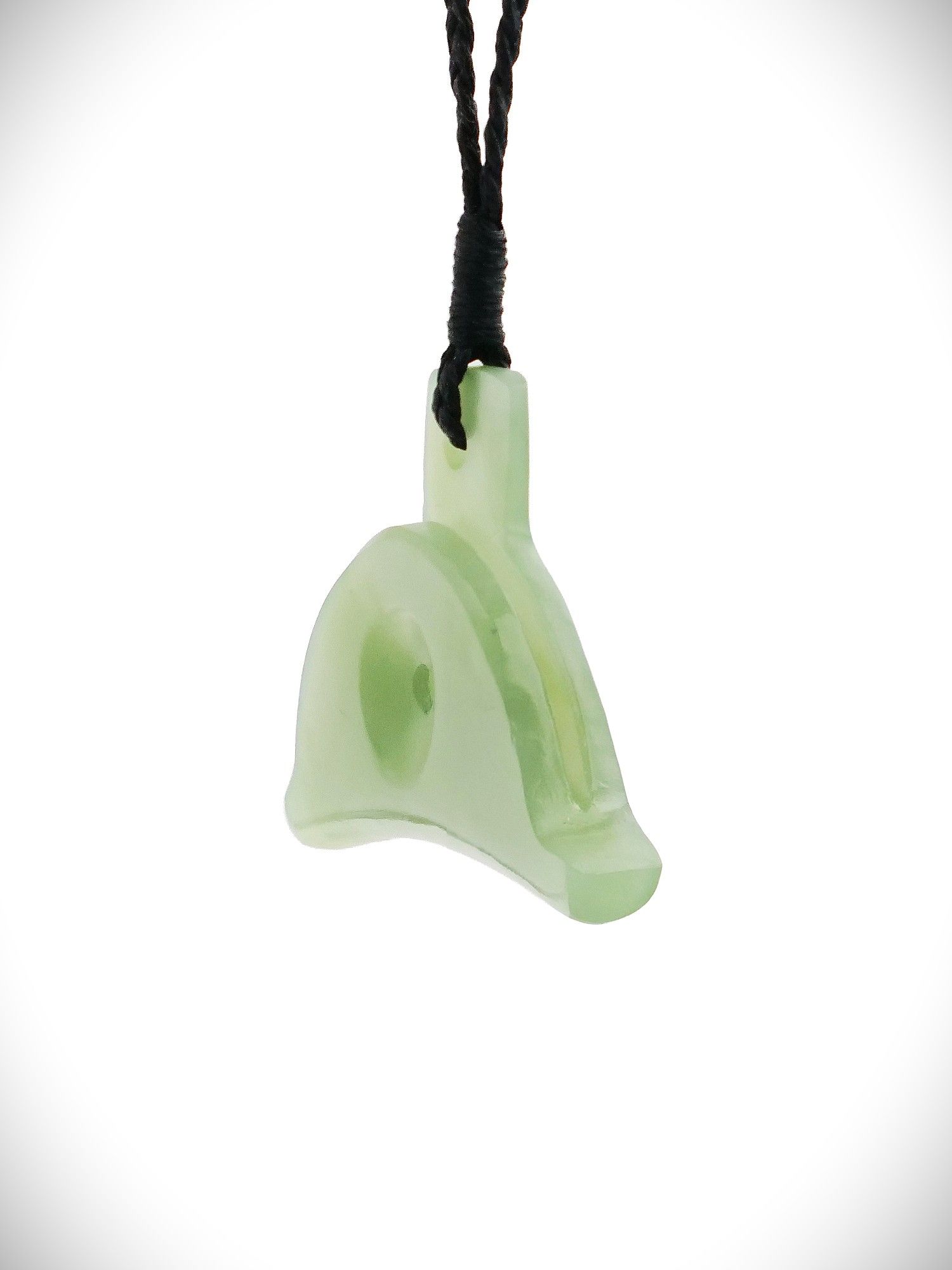 Moko Pounamu Shepherds Whistle NZ Genuine Inanga Greenstone - Kaitaia