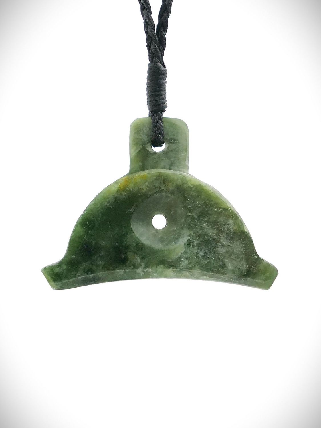 Moko Pounamu Shepherds Whistle NZ Genuine Kahotea Greenstone - Tokomaru