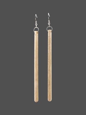 Moko Pounamu Whale Bone Sterling Silver Earrings - Tokomaru