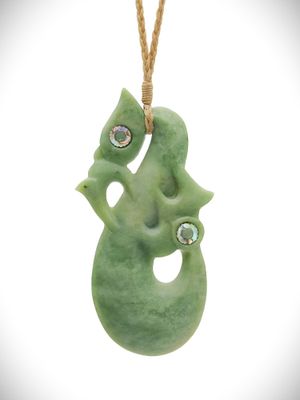 Moko Pounamu Manaia NZ Genuine Auhunga Greenstone - Rukuhia Moko Pounamu Manaia NZ Genuine Auhunga Greenstone - Rukuhia