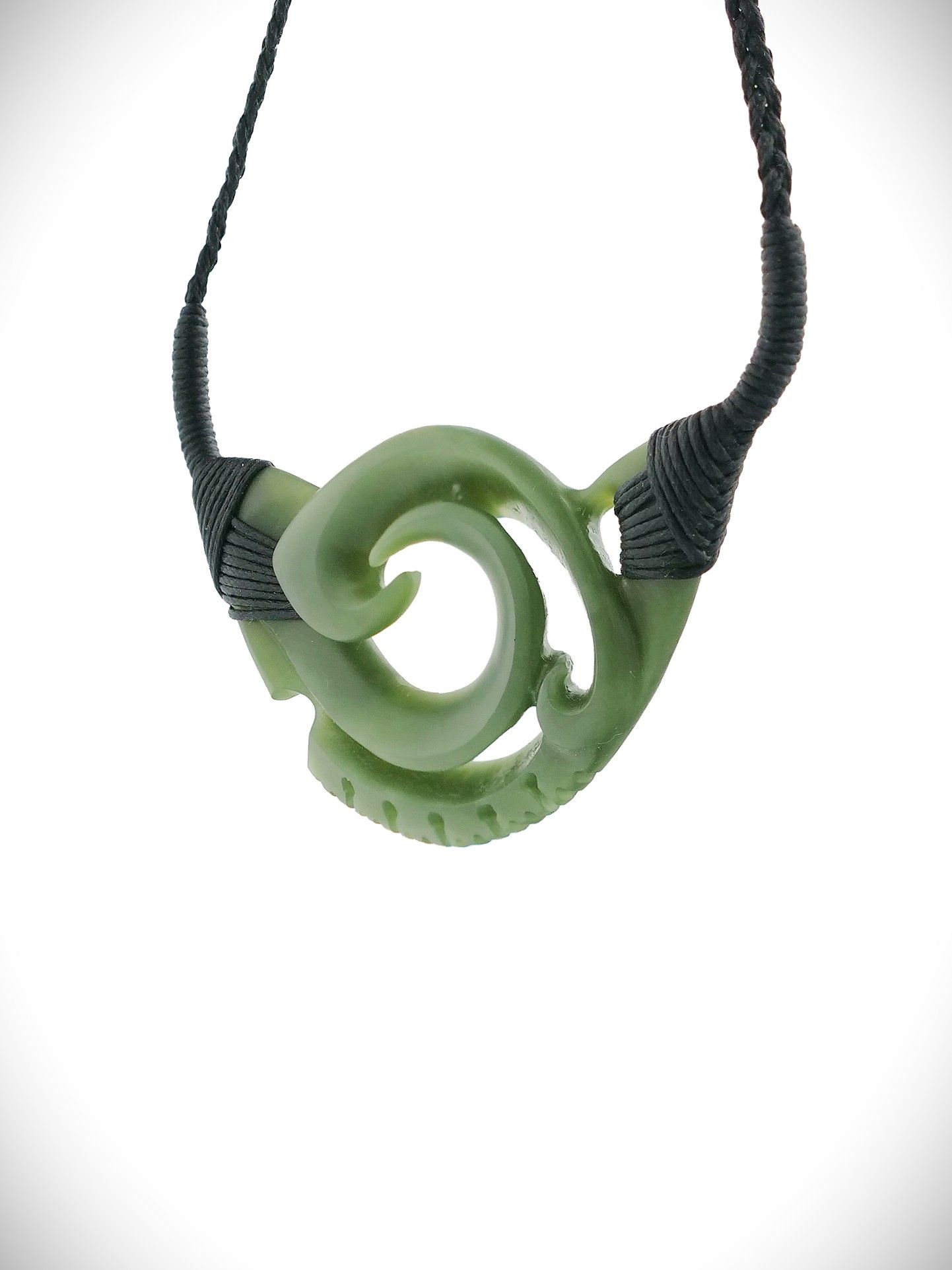 Moko Pounamu Kouma Breastplate NZ Genuine Kawakawa Greenstone - Purakaunui
