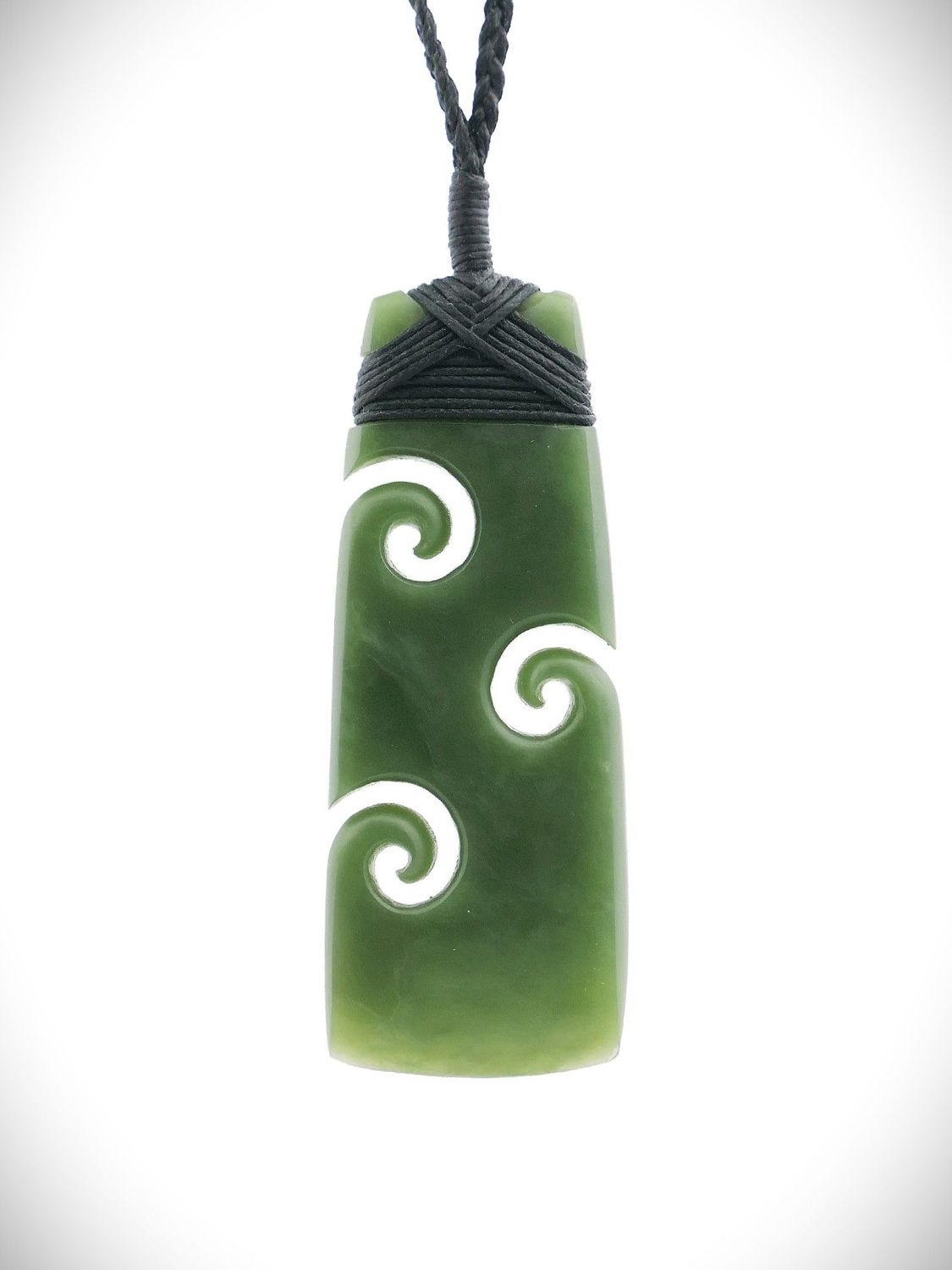 Moko Pounamu Toki Koru NZ Genuine Kawakawa Greenstone - Awanui