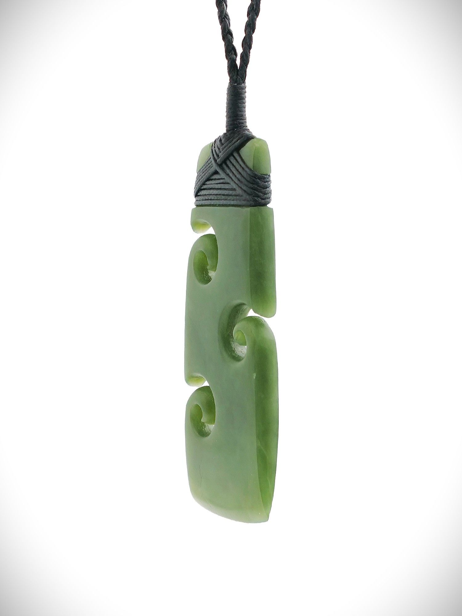 Moko Pounamu Toki Koru NZ Genuine Kawakawa Greenstone - Awanui