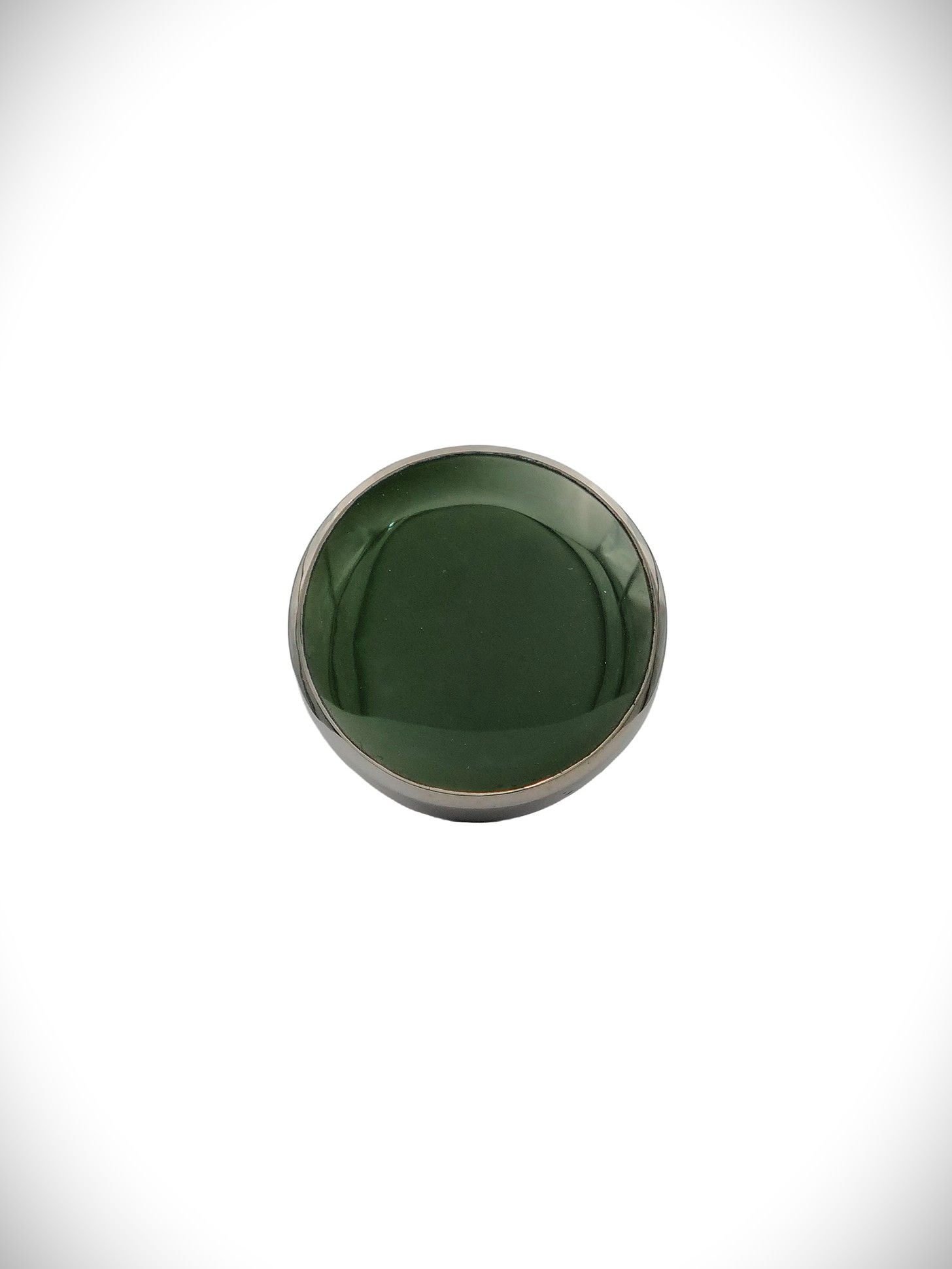 Moko Pounamu Gilt Jewellery Kawakawa Pounamu & Sterling Silver Ring - Manuaitu