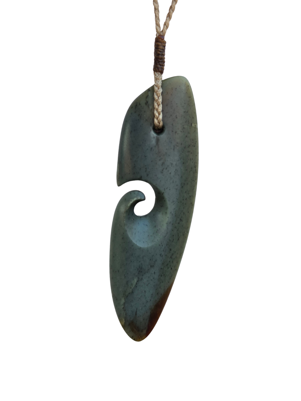 Moko Pounamu  NZ Genuine Kokopu Greenstone -