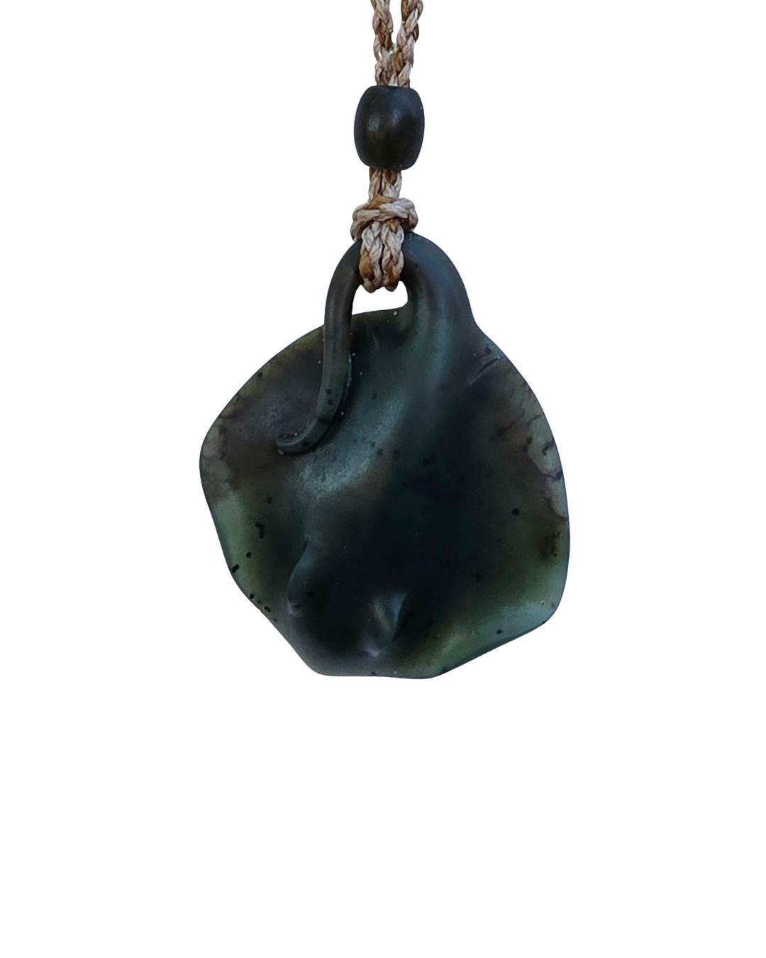 Moko Pounamu Te Whai Repo (Sting Ray) NZ Genuine Nelson Te Tau Ihu Kawakawa Greenstone - Hororata