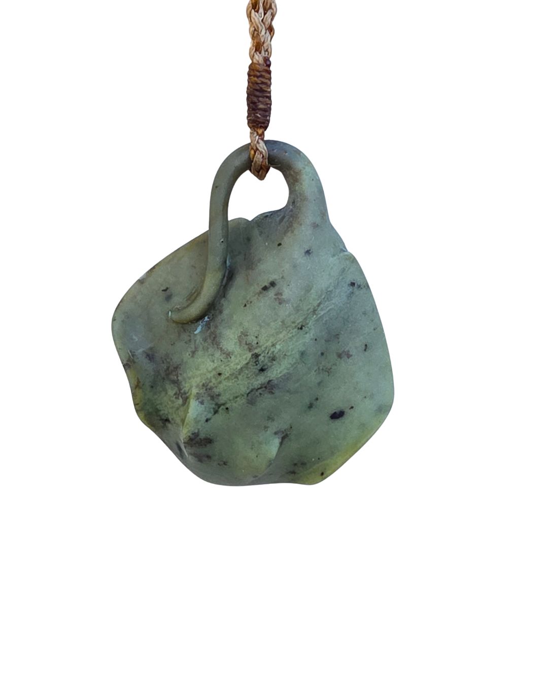 Moko Pounamu  Te Whai Repo (Sting Ray) NZ Genuine Te Tau Ihu Inanga Greenstone - Horomaka