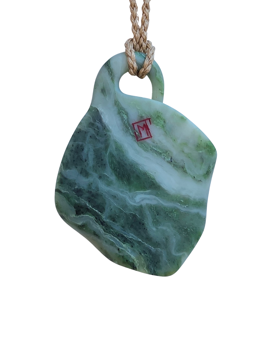 Moko Pounamu Whai Repo (Sting Ray) NZ Genuine Inanga Greenstone - Manaaki