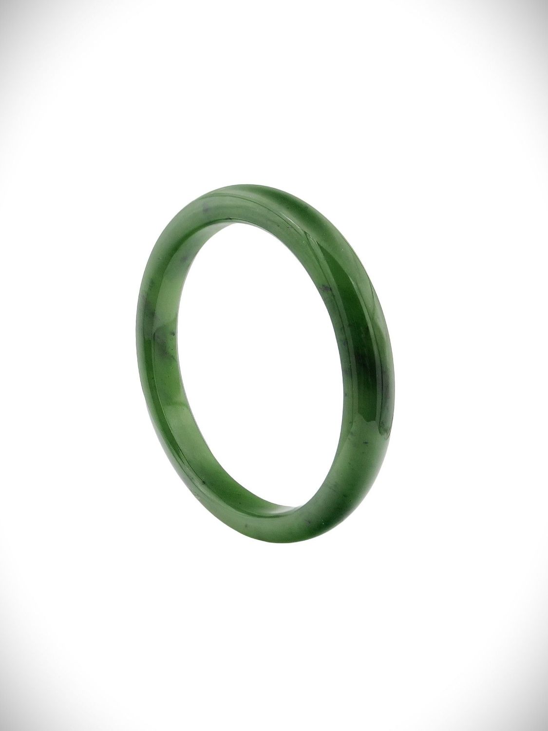 Moko Pounamu Solid Bangle NZ Genuine Kahurangi Greenstone - Wharehine 55mm Moko Pounamu Solid Bangle NZ Genuine Kahurangi Greenstone - Wharehine 55mm