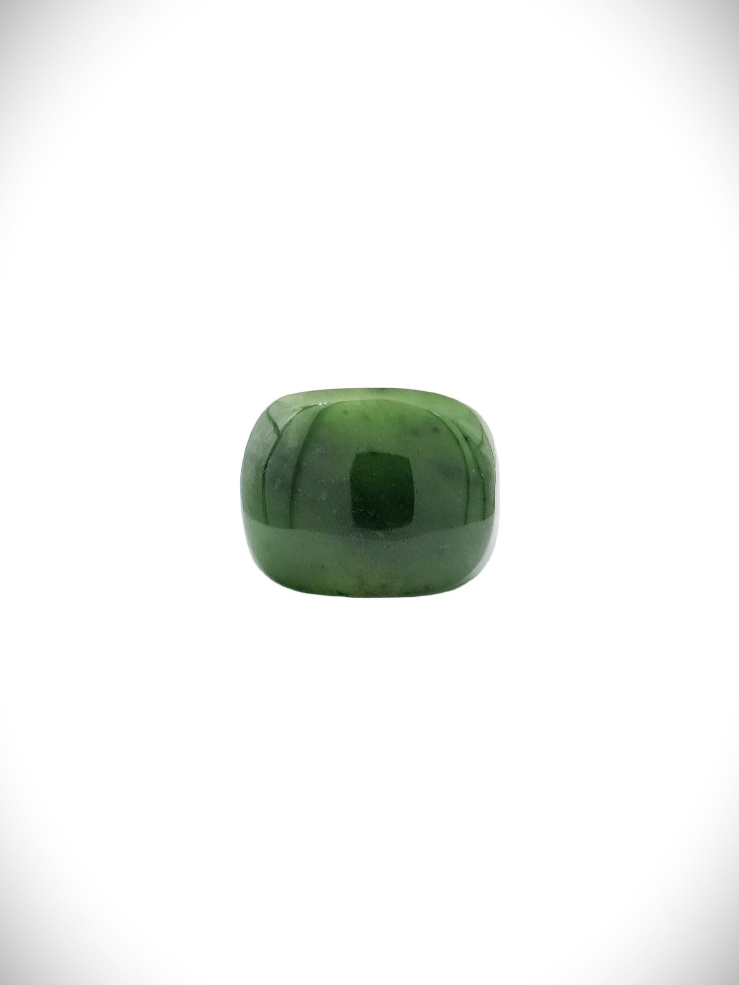 Moko Pounamu Ring Genuine NZ Kawakawa Greenstone - Waimaru