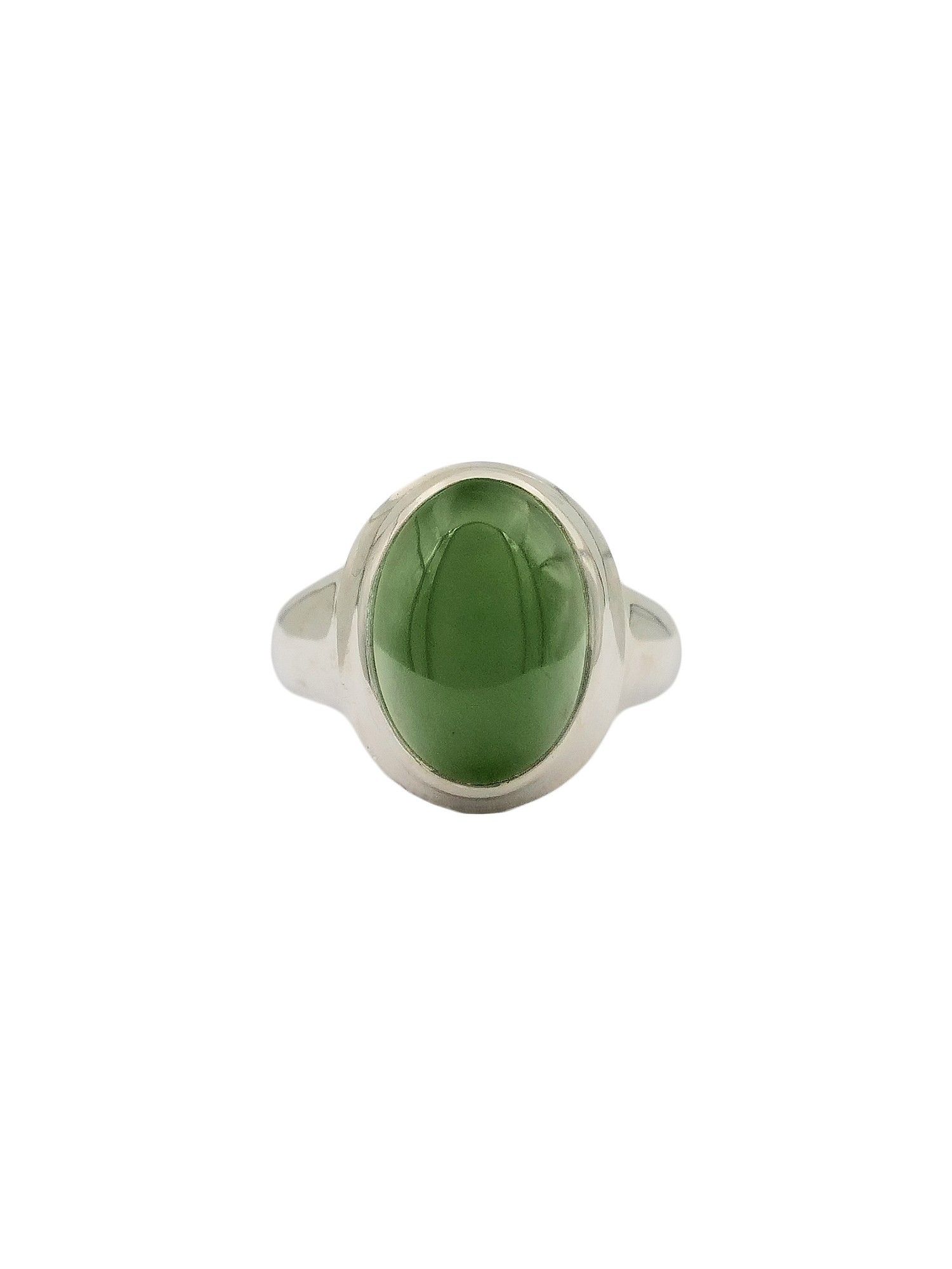 Moko Pounamu NZ Genuine Kahurangi Pounamu & Sterling Silver Ring - Mokauiti