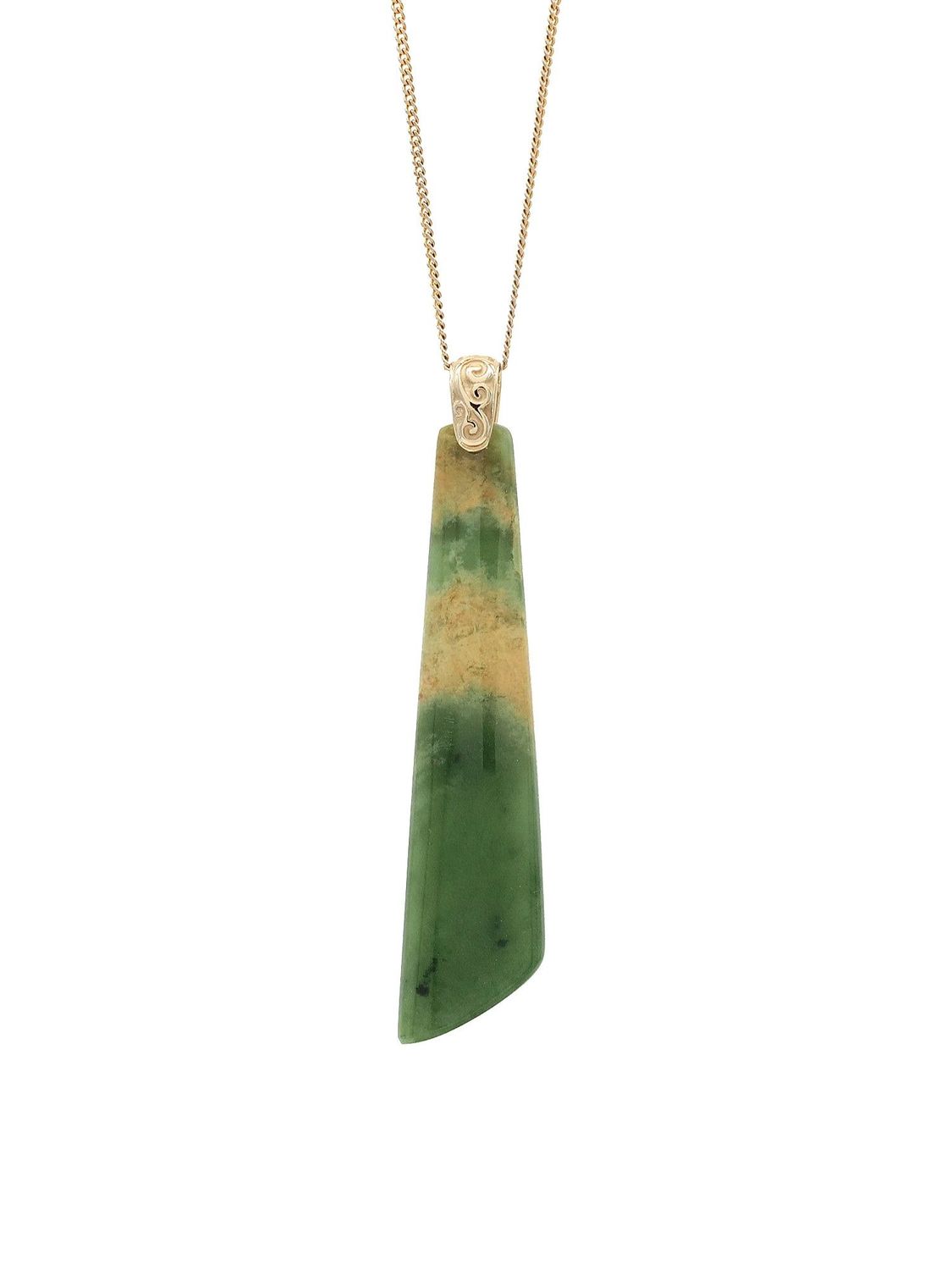 Moko Pounamu Kuru NZ Genuine Kahurangi Flower Greenstone 9ct Gold - Waimiha Moko Pounamu Kuru NZ Genuine Kahurangi Flower Greenstone 9ct Gold - Waimiha