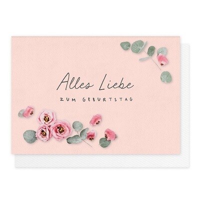 Karte &quot;Alles Liebe zum Geburtstag&quot;