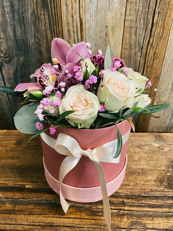 Blumenbox pastell-rosa