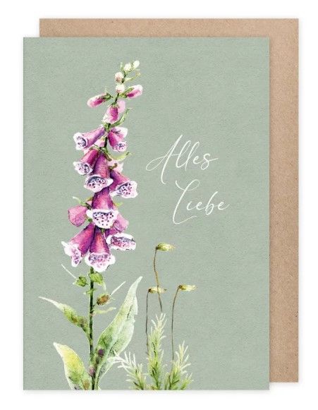 Karte "Alles Liebe"
