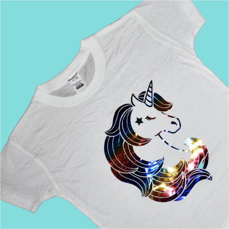Multi coloured Unicorn - T-Shirt