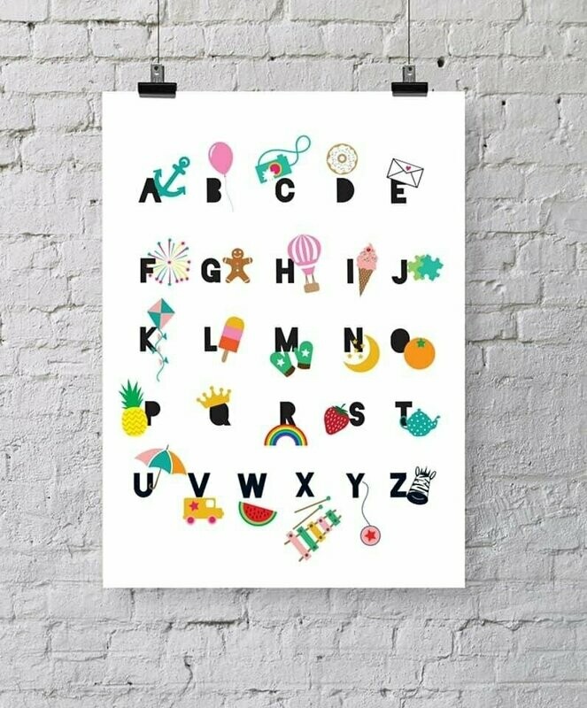 Alphabet (alternative) Prints by Katie Gillard