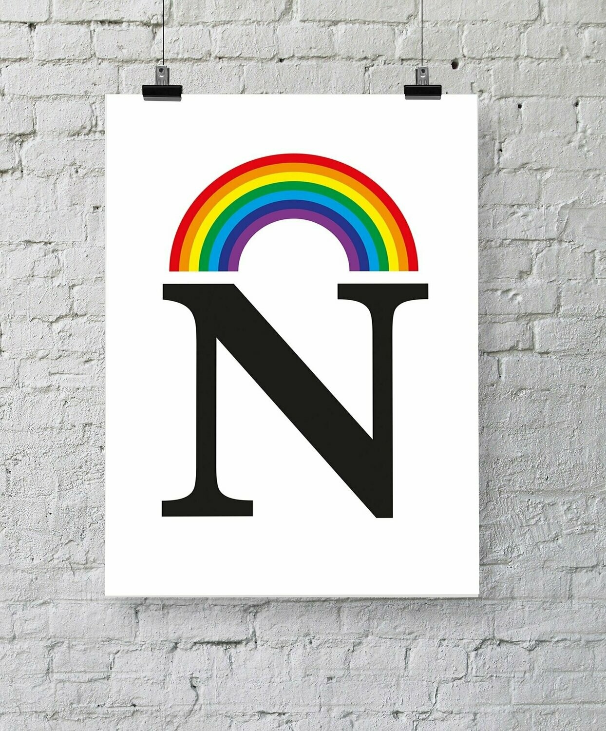 N Rainbow Prints by Katie Gillard