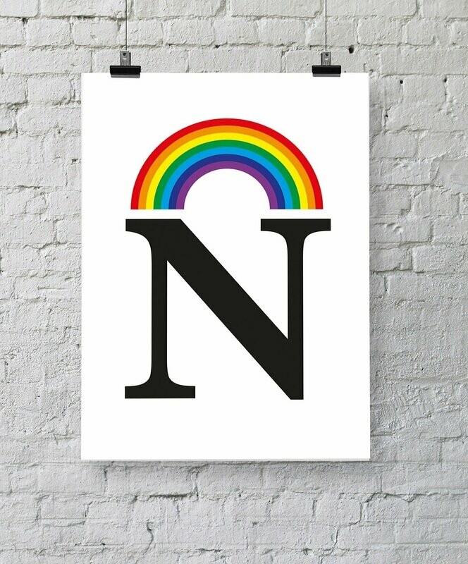 N Rainbow Prints by Katie Gillard