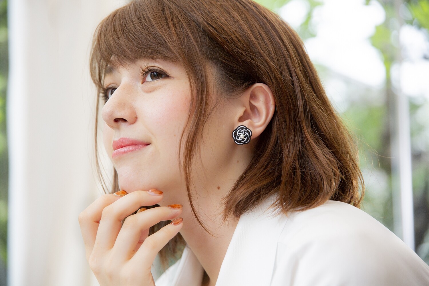 水引お花畑のピアス【カメリア】