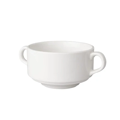 Suppentasse - 30 cl - Weiß Tassen und Löffel