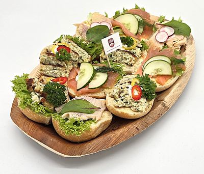 Brötchenplatte "Fische Briese" 10er