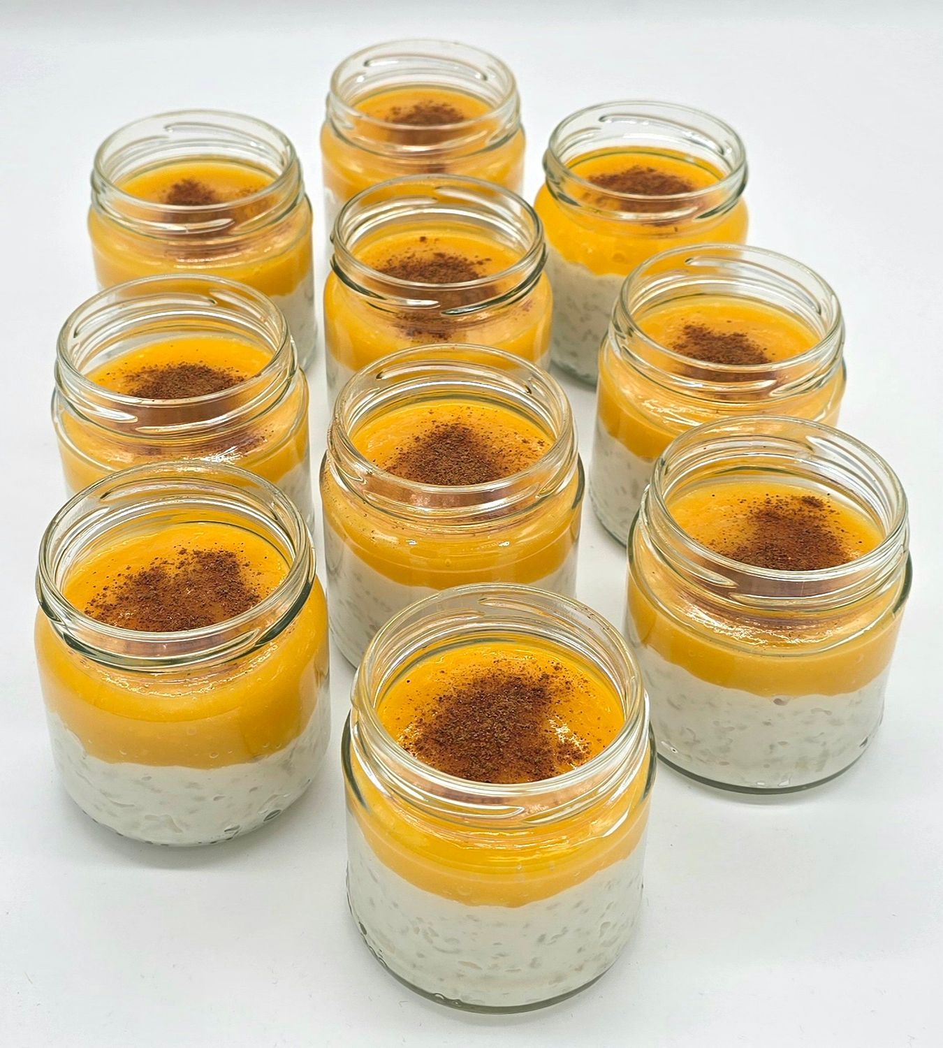 veganer Kokosmilchreis mit Mangopüree