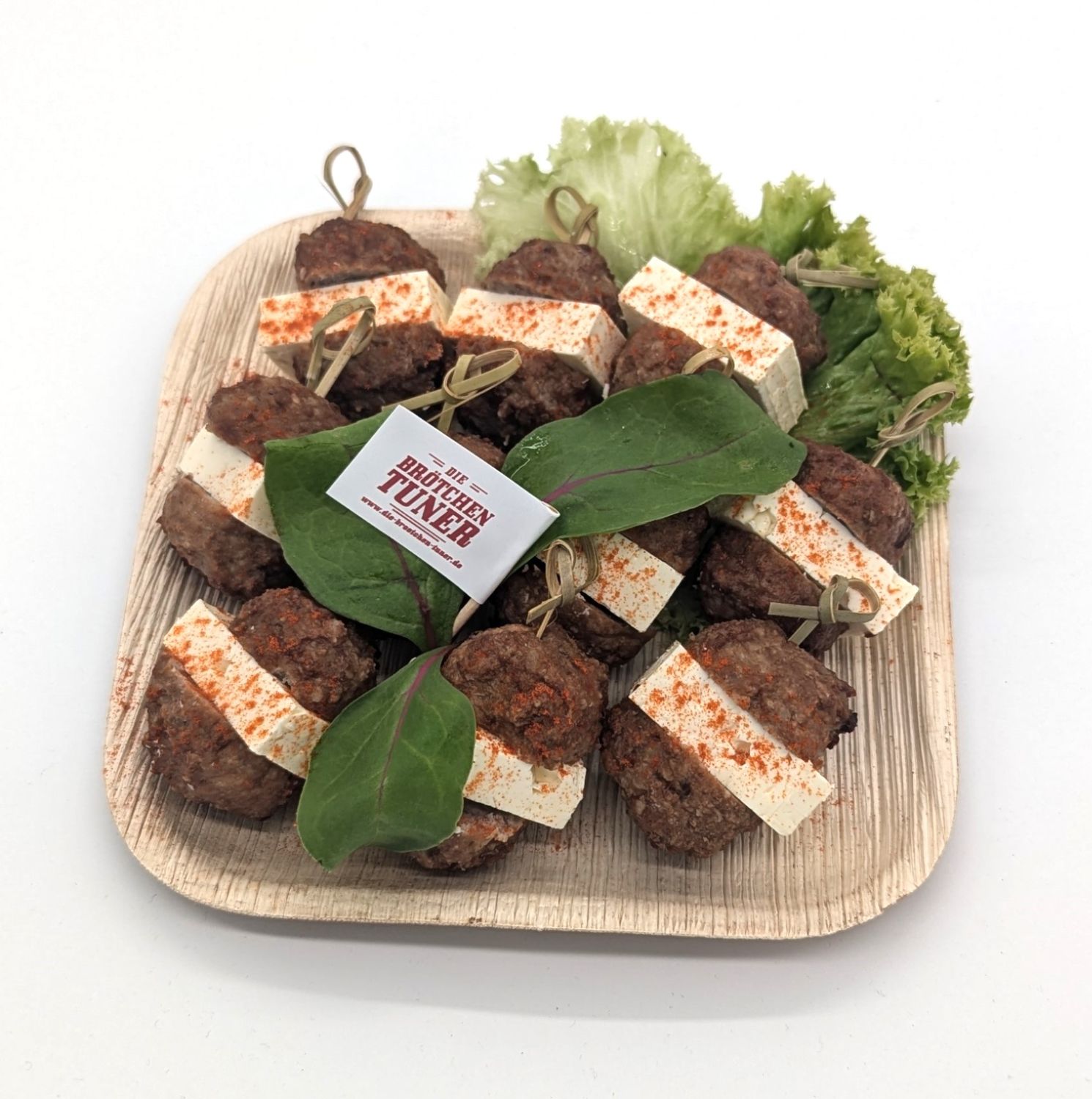 Snackspieße Hackbällchen-Hirtenkäse
